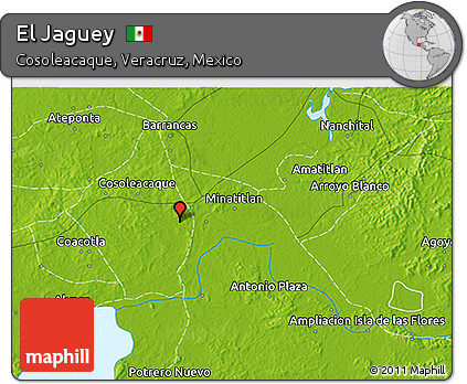Physical 3D Map of El Jaguey