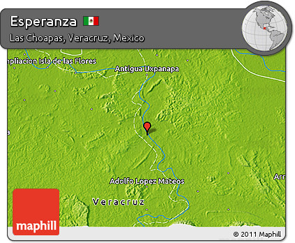 Physical 3D Map of Esperanza