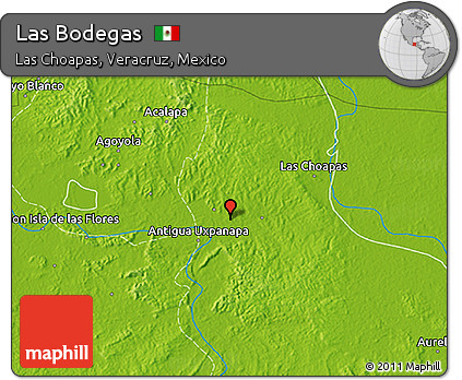 Physical 3D Map of Las Bodegas