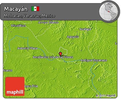 Physical 3D Map of Macayán