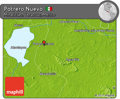 Physical 3D Map of Potrero Nuevo