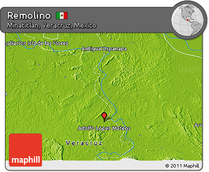 Physical 3D Map of Remolino