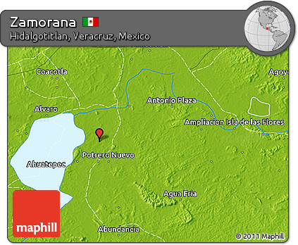 Physical 3D Map of Zamorana