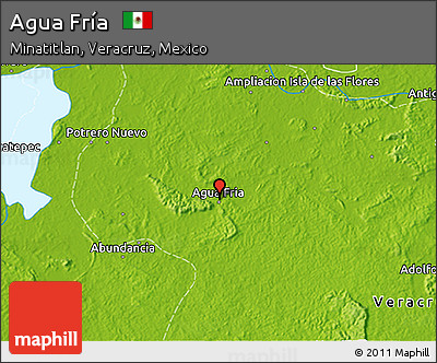 Physical 3D Map of Agua Fría