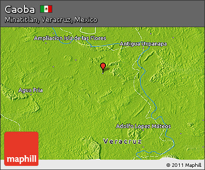 Physical 3D Map of Caoba