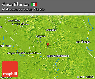 Physical 3D Map of Casa Blanca