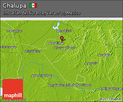 Physical 3D Map of Chalupa