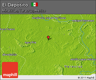 Physical 3D Map of El Depósito