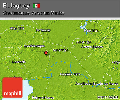 Physical 3D Map of El Jaguey
