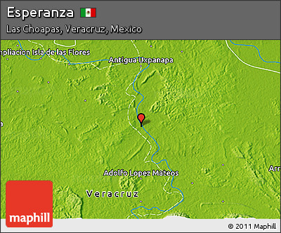 Physical 3D Map of Esperanza