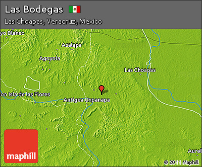 Physical 3D Map of Las Bodegas
