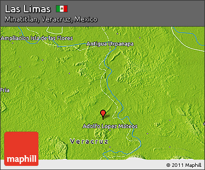Physical 3D Map of Las Limas