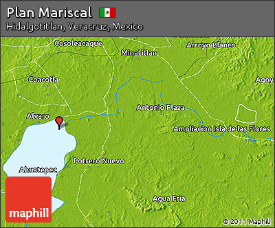 Physical 3D Map of Plan Mariscal