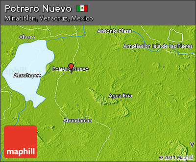 Physical 3D Map of Potrero Nuevo