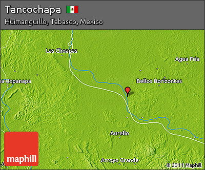 Physical 3D Map of Tancochapa