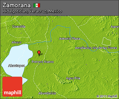 Physical 3D Map of Zamorana