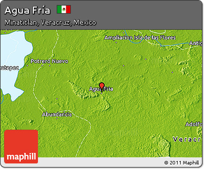 Physical 3D Map of Agua Fría