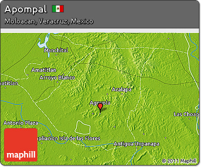 Physical 3D Map of Apompal