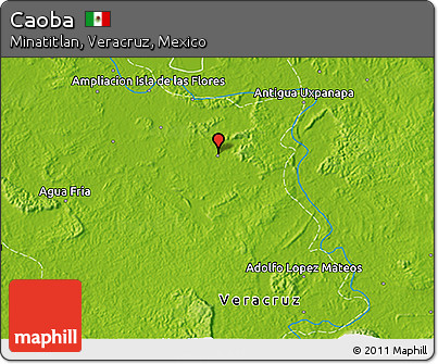 Physical 3D Map of Caoba