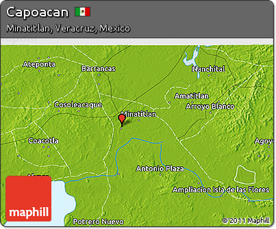 Physical 3D Map of Capoacan