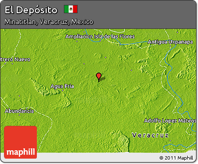 Physical 3D Map of El Depósito