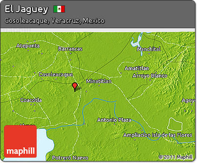 Physical 3D Map of El Jaguey