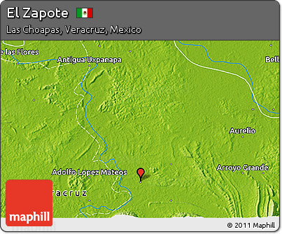 Physical 3D Map of El Zapote