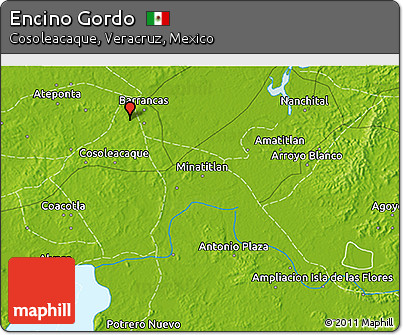 Physical 3D Map of Encino Gordo