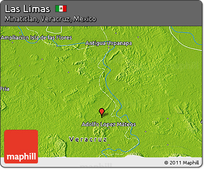Physical 3D Map of Las Limas