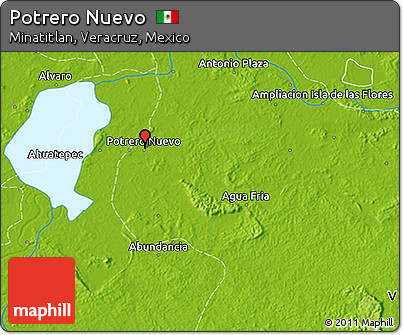 Physical 3D Map of Potrero Nuevo
