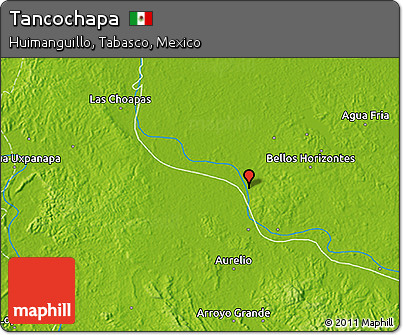 Physical 3D Map of Tancochapa