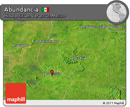 Satellite 3D Map of Abundancia