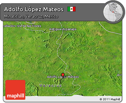 Satellite 3D Map of Adolfo López Mateos