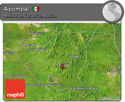 Satellite 3D Map of Apompal