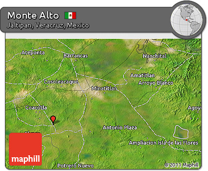Satellite 3D Map of Monte Alto