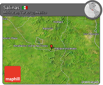 Satellite 3D Map of Salinas