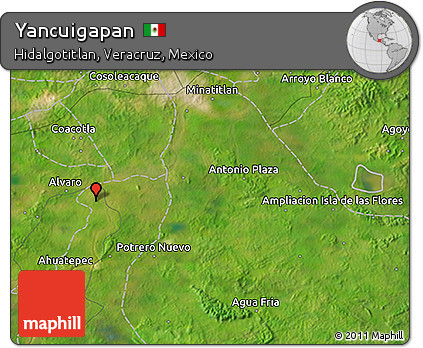 Satellite 3D Map of Yancuigapan