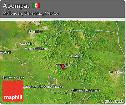 Satellite 3D Map of Apompal