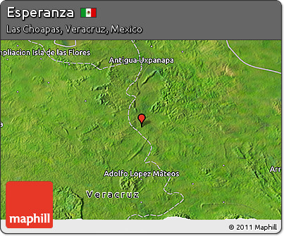 Satellite 3D Map of Esperanza