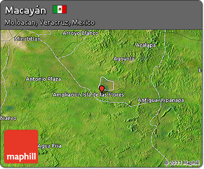 Satellite 3D Map of Macayán