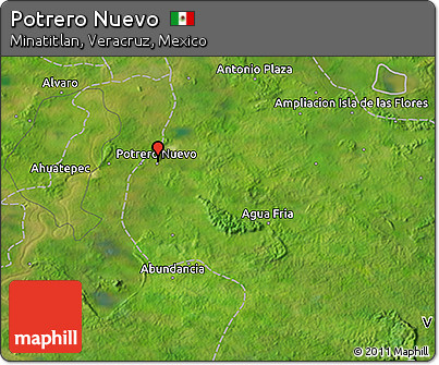 Satellite 3D Map of Potrero Nuevo