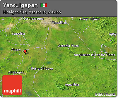 Satellite 3D Map of Yancuigapan