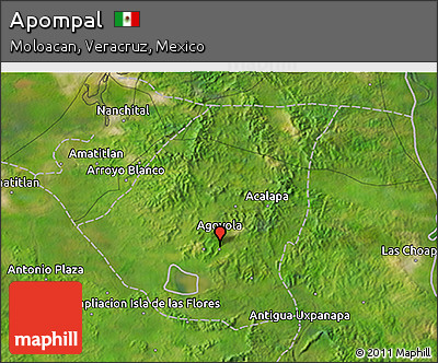Satellite 3D Map of Apompal