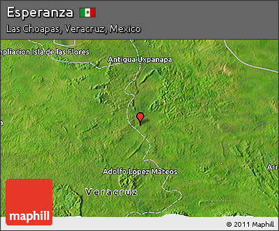Satellite 3D Map of Esperanza