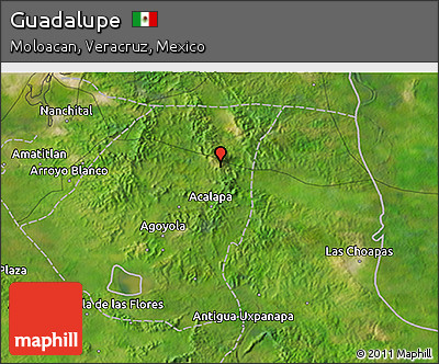 Satellite 3D Map of Guadalupe