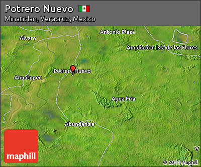 Satellite 3D Map of Potrero Nuevo