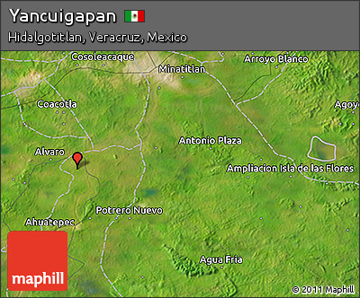 Satellite 3D Map of Yancuigapan