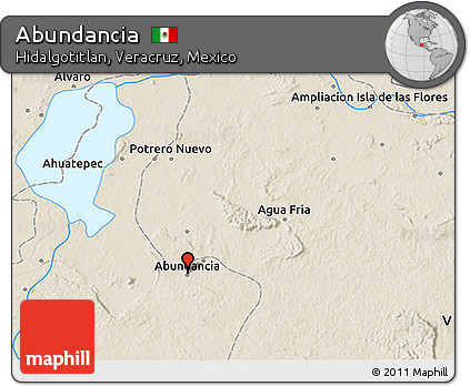 Shaded Relief 3D Map of Abundancia