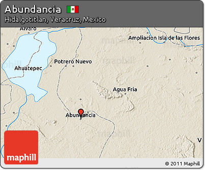 Shaded Relief 3D Map of Abundancia