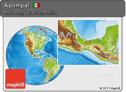 Physical Location Map of Apompal